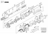 Bosch 0 602 210 001 ---- Straight Grinders Spare Parts